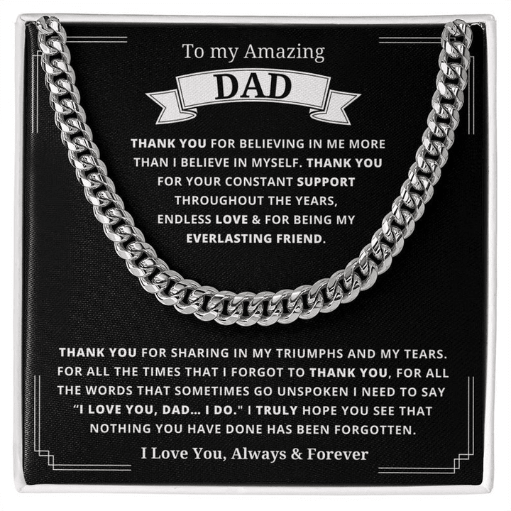 To My Amazing Dad - Necklace