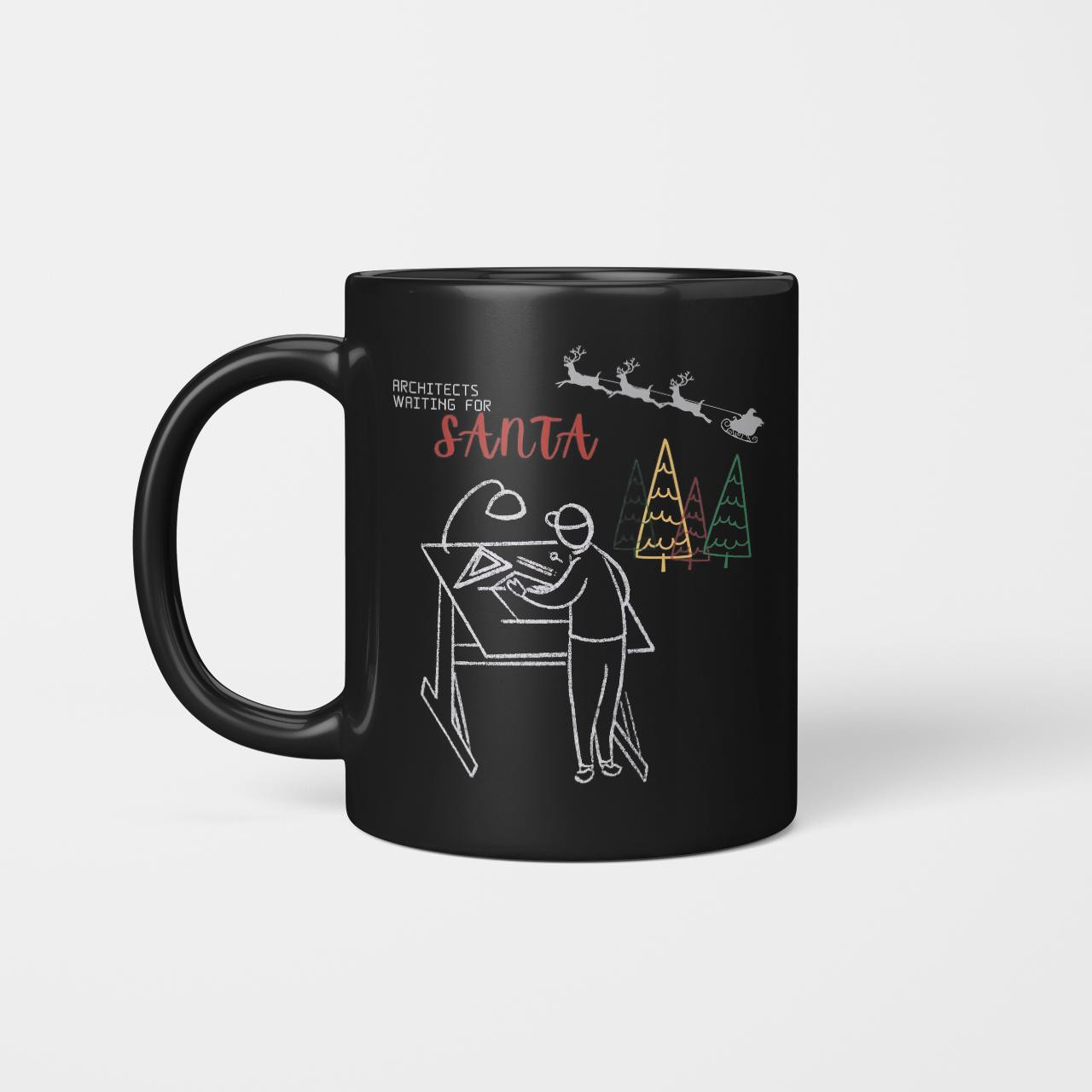 Architects Waiting For Santa Art - Pod Shop