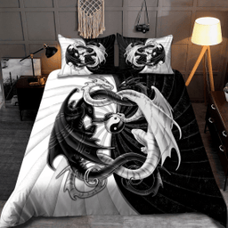 Black And White Dragon Bedding Set Mhst1010201