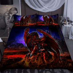 Dragon Power Gothic Art 3D Over Printed Bedding Set-Ml