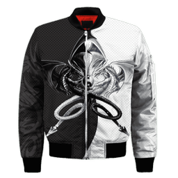 Dragons Yinyang Black & White Unisex Shirts Tmarc Tee SN21122201