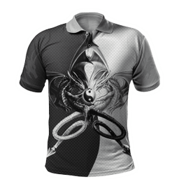 Dragons Yinyang Black & White Unisex Shirts Tmarc Tee SN21122201