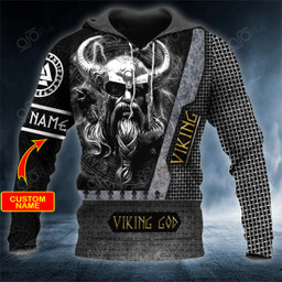 Odin King God Viking Custom Name 3D Printed Shirt