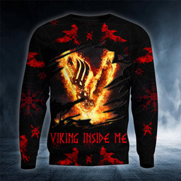 Letter V Viking Inside Me 3D Printed Shirt