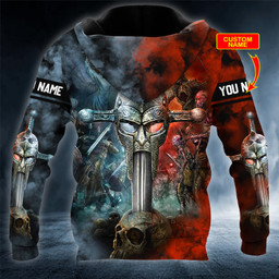 Combat Angel Grim Reaper Viking Custom Name 3D Printed Shirt
