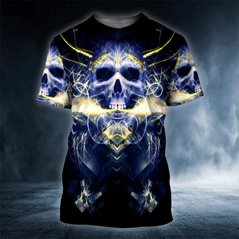 Fantasy King Viking Skull 3D Printed Shirt
