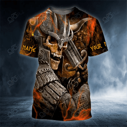 Combatant Viking Custom Name 3D Printed Shirt