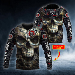 Viking Compass Vegvisir Camo Skull Custom Name 3D Printed Shirt