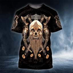 Elder Beard Viking Skull 3D Printed Shirt