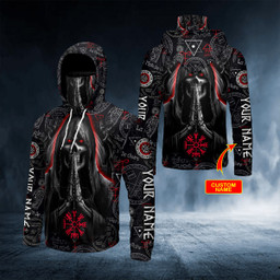 Viking Pattern Grim Reaper Praying For The Death Skull Custom Name 3D Printed Shirt