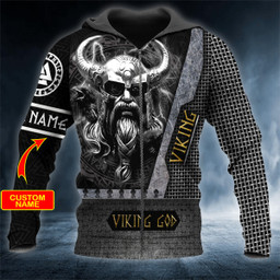 Odin King God Viking Custom Name 3D Printed Shirt