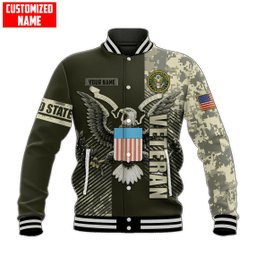 Tmarc Tee Personalized Eagle U.S Army Veteran Camo Printed Shirts