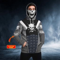 AIO Pride Skull Lightning Custom Name 3D Printed Shirt