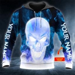AIO Pride Neon Skull Custom Name 3D Printed Shirt