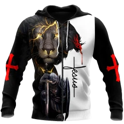 Knight Jesus Christian Customize 3d All Over Printed Shirts For Men And Women Pi30062001