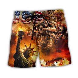 Veteran America Independence Day Veteran USA - Beach Short