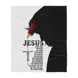Jesus Bible Blanket - Best gift for Christian - Sherpa Blanket