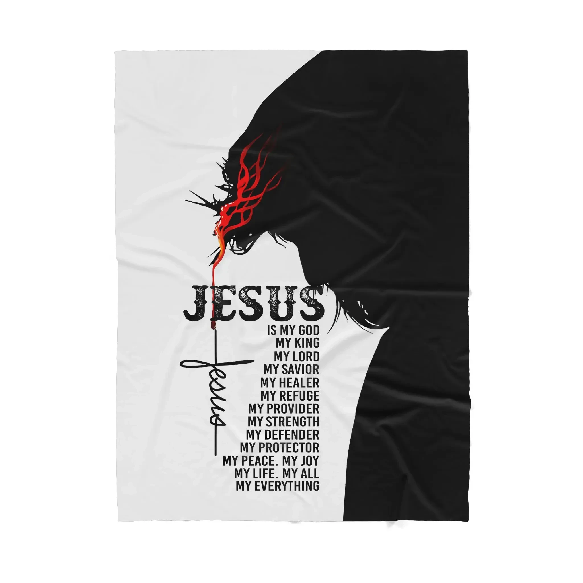 Jesus Bible Blanket - Best gift for Christian - Sherpa Blanket