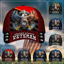 Premium Eagle US Veteran Cap APVC260701