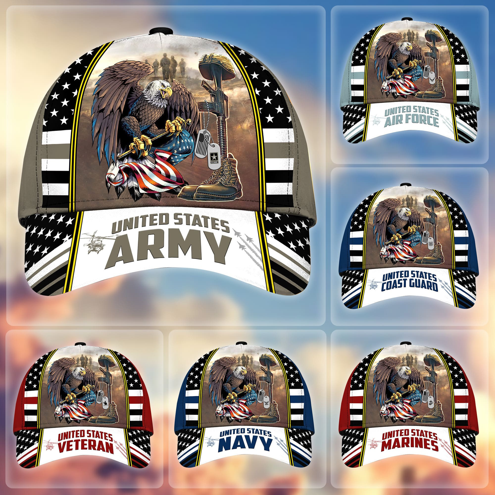 Premium US Veteran Cap APVC161005