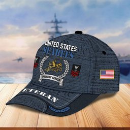 Premium Custom US Veterans Cap, Gifts For Dad, Gifts For Husband Veteran APHN190813