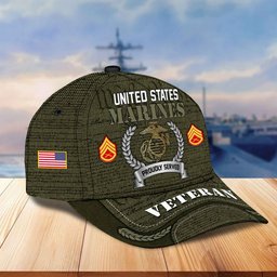 Premium Custom US Veterans Cap, Gifts For Dad, Gifts For Husband Veteran APHN190813