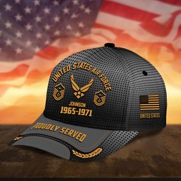 Premium Custom Name Rank And Year US Veteran Cap APVC160801