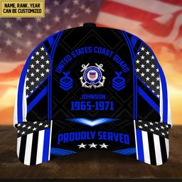 Premium Custom Name, Rank And Years of Service US Veterans Cap APVC160802