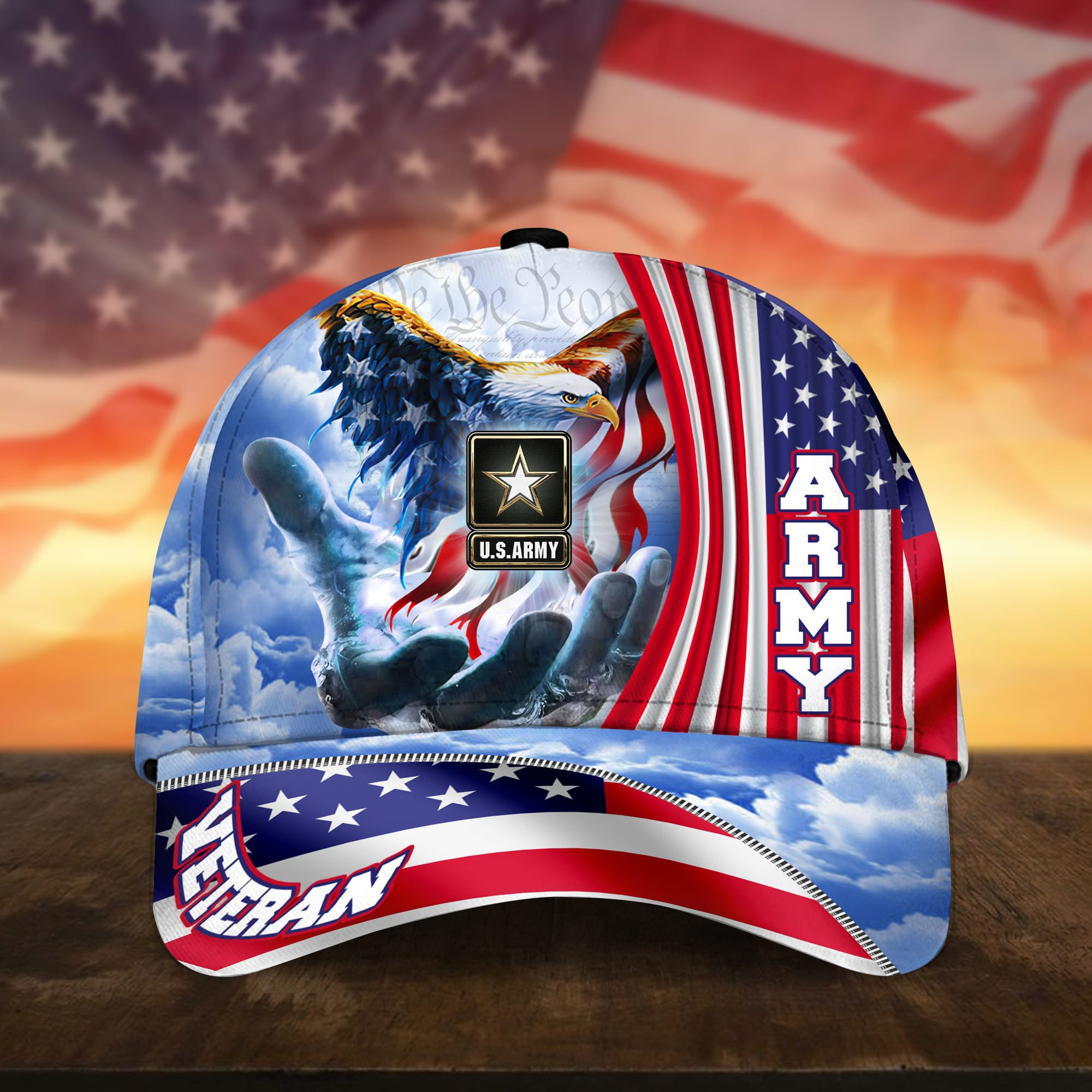 Premium American Pride US Veterans Cap NPVC240502