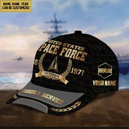 Premium Personalized Proudly Served US Veterans Cap APVC060501