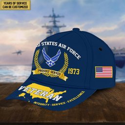 Premium Personalized American Pride US Veterans Cap APVC080501