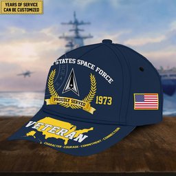 Premium Personalized American Pride US Veterans Cap APVC080501