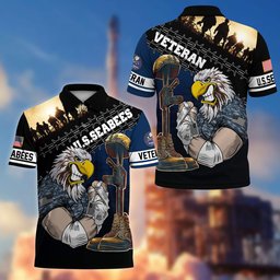Premium US Veterans Polo Shirt BPHN060213, Gifts For Dad, For Husband, Gifts For US Veterans, Gifts On Father's Day, Independence Day, Veterans Day.