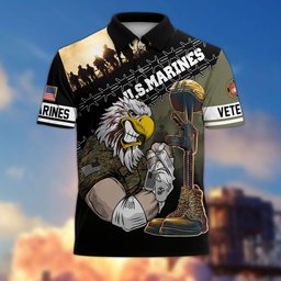 Premium US Veterans Polo Shirt BPHN060213, Gifts For Dad, For Husband, Gifts For US Veterans, Gifts On Father's Day, Independence Day, Veterans Day.