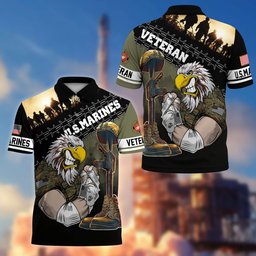 Premium US Veterans Polo Shirt BPHN060213, Gifts For Dad, For Husband, Gifts For US Veterans, Gifts On Father's Day, Independence Day, Veterans Day.