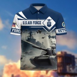 Premium US Veterans Polo Shirt BPVC260301, Gifts For US Veterans, Gifts On Father's Day, Armed Forces Day, Independence Day, Veterans Day.