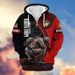 Premium US Veterans Zip Hoodie APHN251211, Gifts For US Veterans