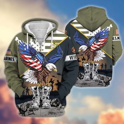 Premium Honoring All Who Served US Veterans Zip Hoodie APHN161211, Gifts For US Veterans