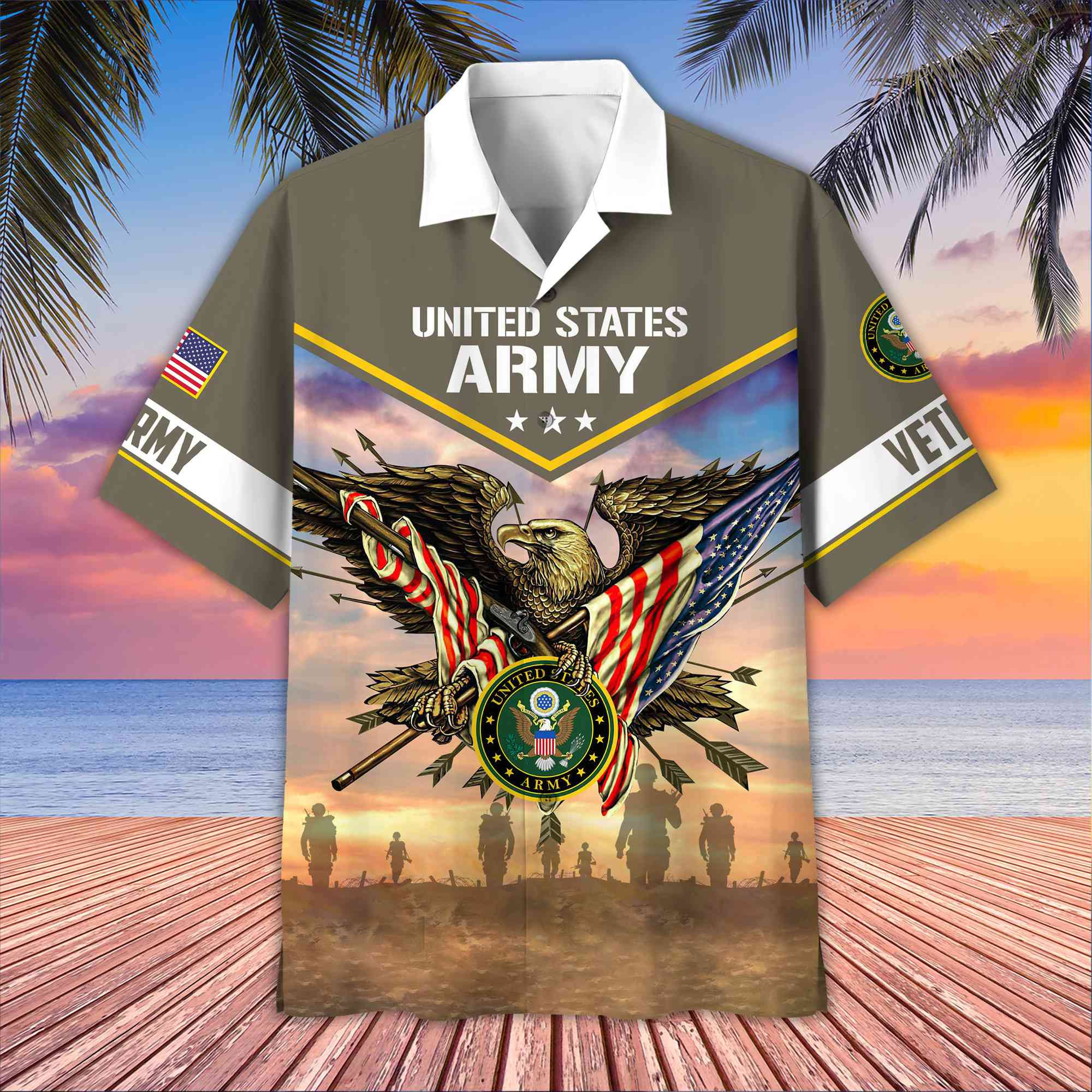 Premium Honoring All Who Served US Veterans Hawaii Shirt, Gifts For US Veterans BPVC080702
