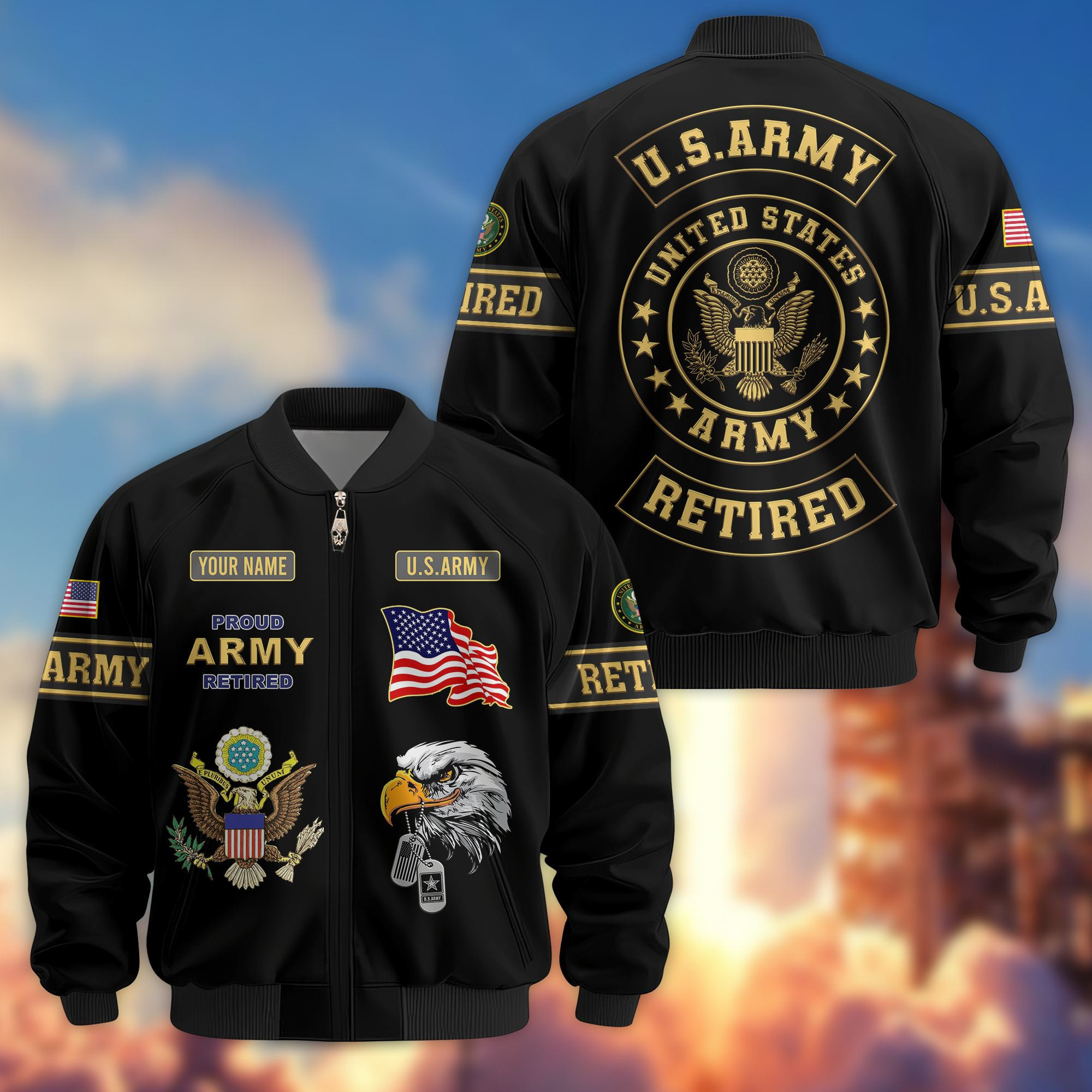Premium US Retired Bomber Jacket BPVC091114