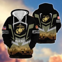 Premium Proudly Served US Veterans Zip Hoodie APHN071112, Gifts For US Veterans