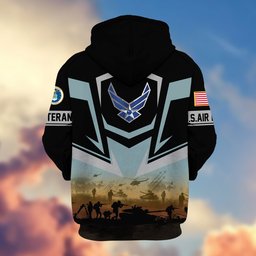 Premium Proudly Served US Veterans Zip Hoodie APHN071112, Gifts For US Veterans
