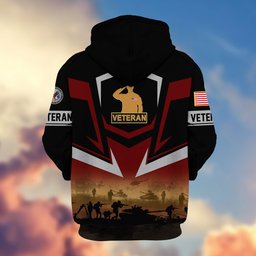 Premium Proudly Served US Veterans Zip Hoodie APHN071112, Gifts For US Veterans