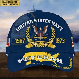 Premium Personalized American Pride US Veterans Cap APVC080501