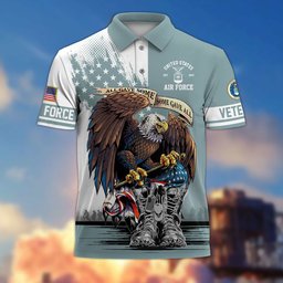 Premium US Veterans Polo Shirt BPHN030411, Gifts For US Veterans, Gifts On Memorial Day, Father's Day, Armed Forces Day, Independence Day, Veterans Day.