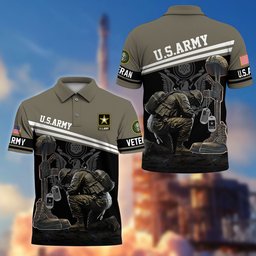 Premium US Veterans Polo Shirt BPHN240212, Gifts For US Veterans, Gifts On Father's Day, Independence Day, Armed Forces Day, Veterans Day.