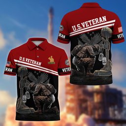 Premium US Veterans Polo Shirt BPHN240212, Gifts For US Veterans, Gifts On Father's Day, Independence Day, Armed Forces Day, Veterans Day.
