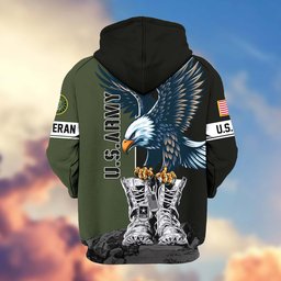 Premium US Veterans Zip Hoodie BPHN110111, Gifts For US Veterans, Gifts For Dad, Gifts On Armed Force Day, Independence Day, Veterans Day.