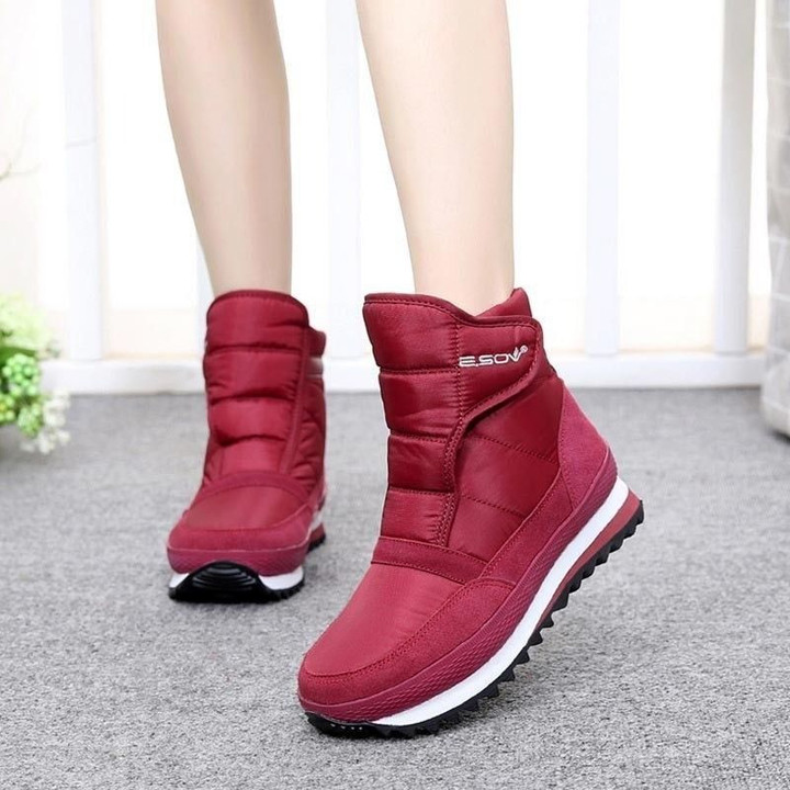 [#1 Trending Winter 2021] Winter Waterproof Warm Ankle Snow Boots with Low Heel for Women