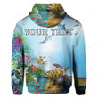 Personalized Turtle Dolphin In The Ocean Apparel